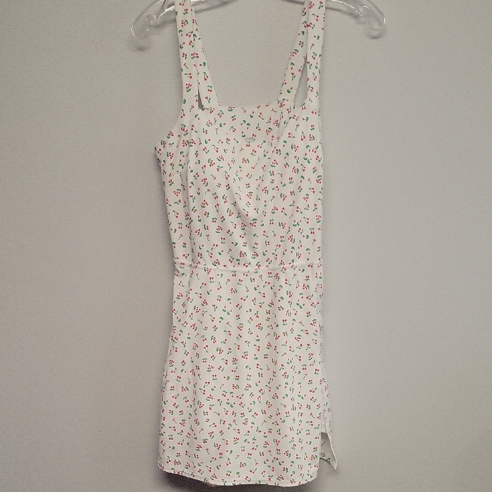 JoyLab White and Pink Floral One Piece